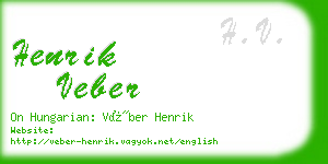 henrik veber business card
